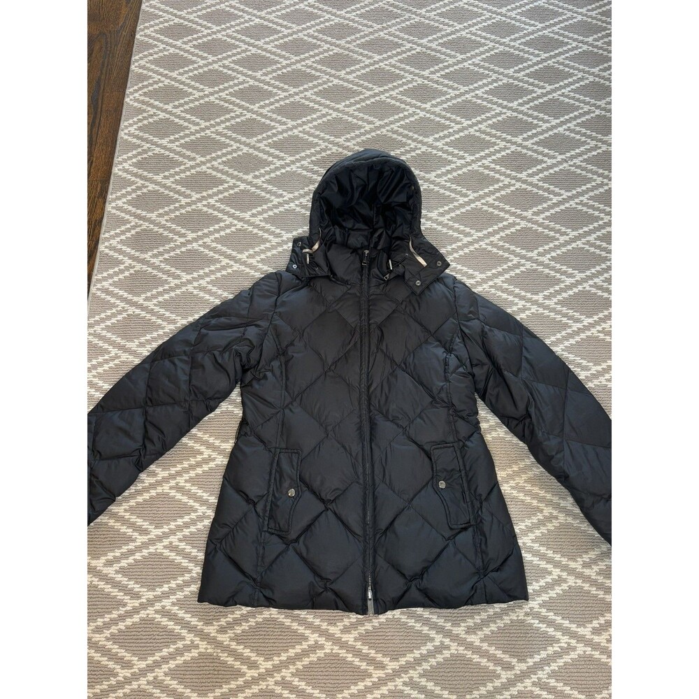 Burberry Black Goosedown Women’s Puffer Jacket XL with removable hood